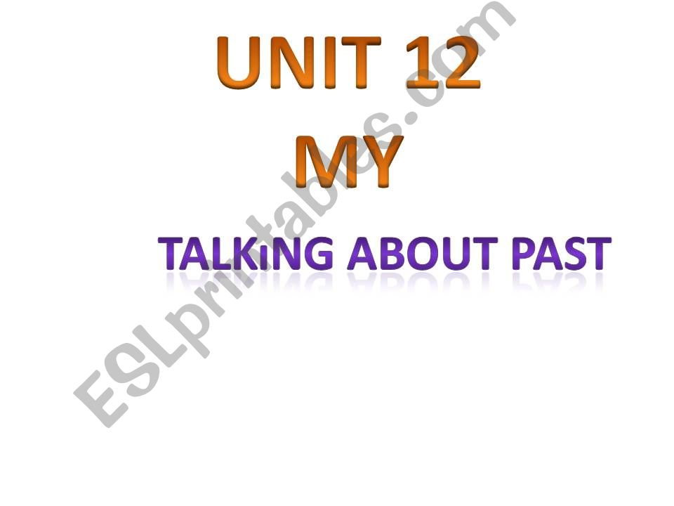 talking about past powerpoint
