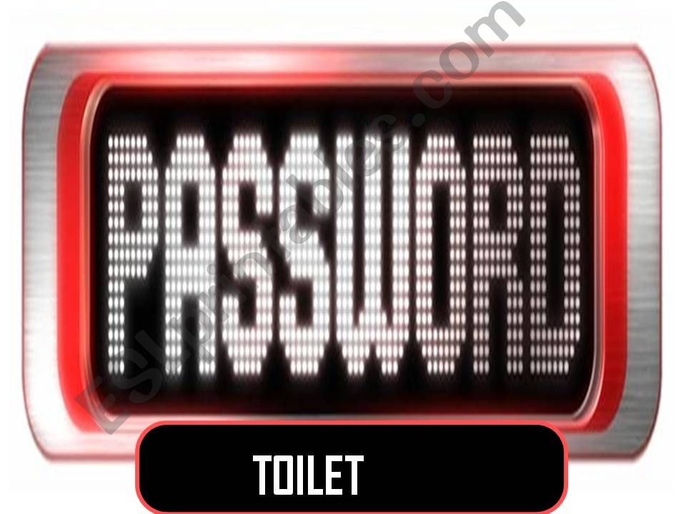 PASSWORD powerpoint