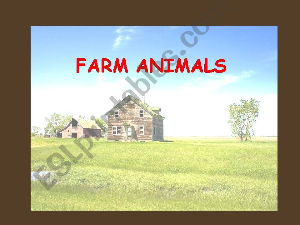 Farm animals powerpoint