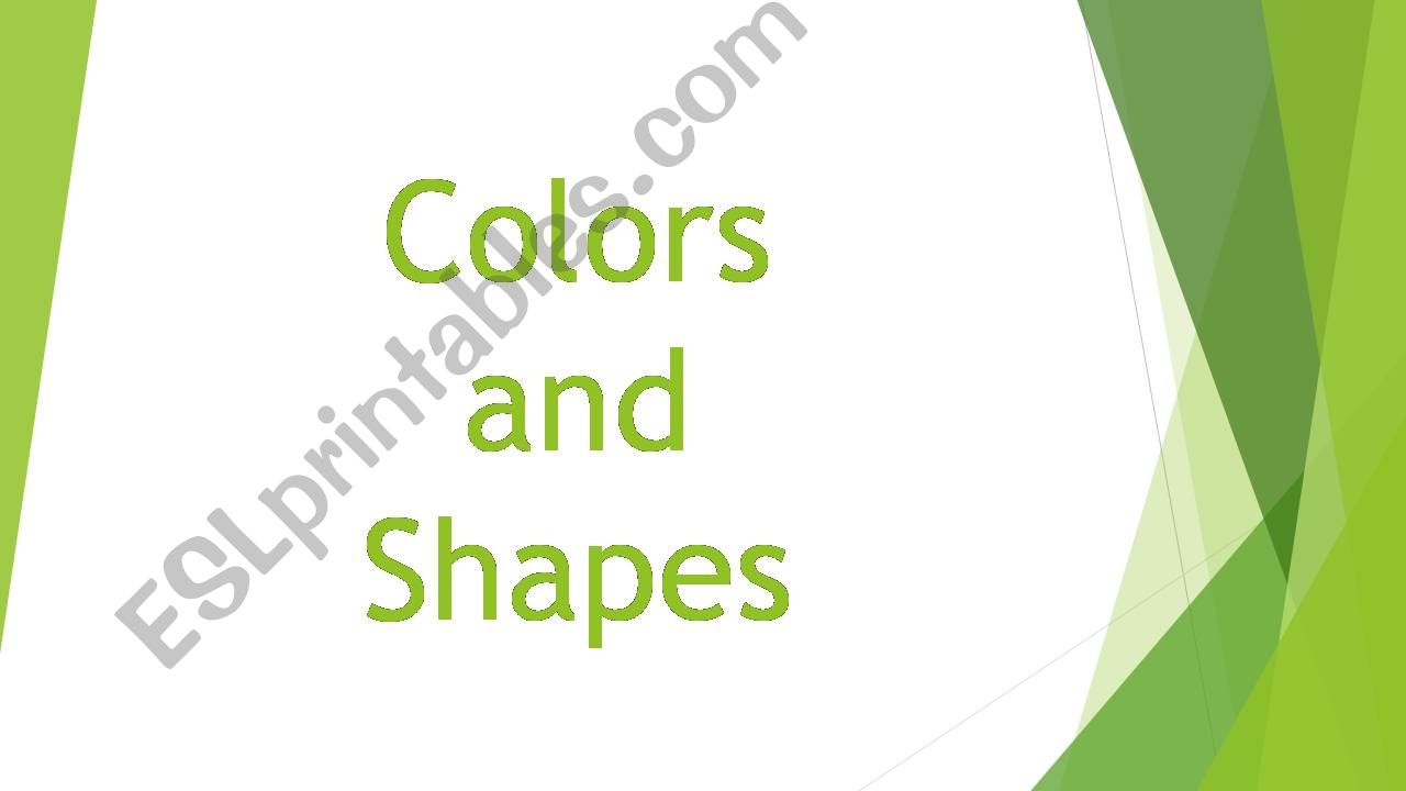 colors  and shapes powerpoint