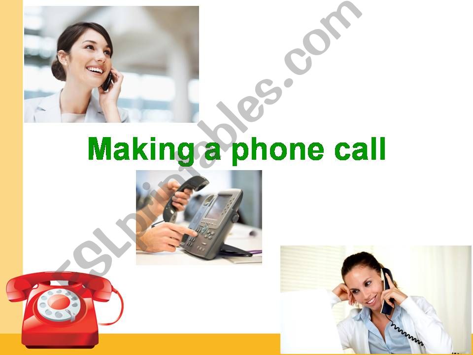 Making a phone call powerpoint