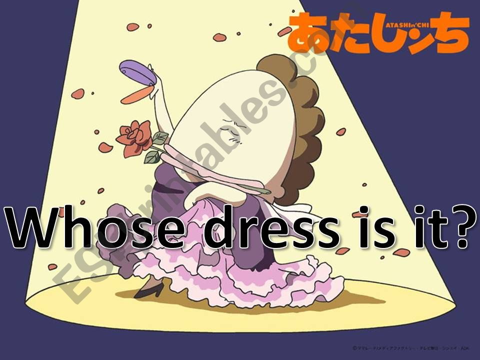 Whose Dress Is It? powerpoint