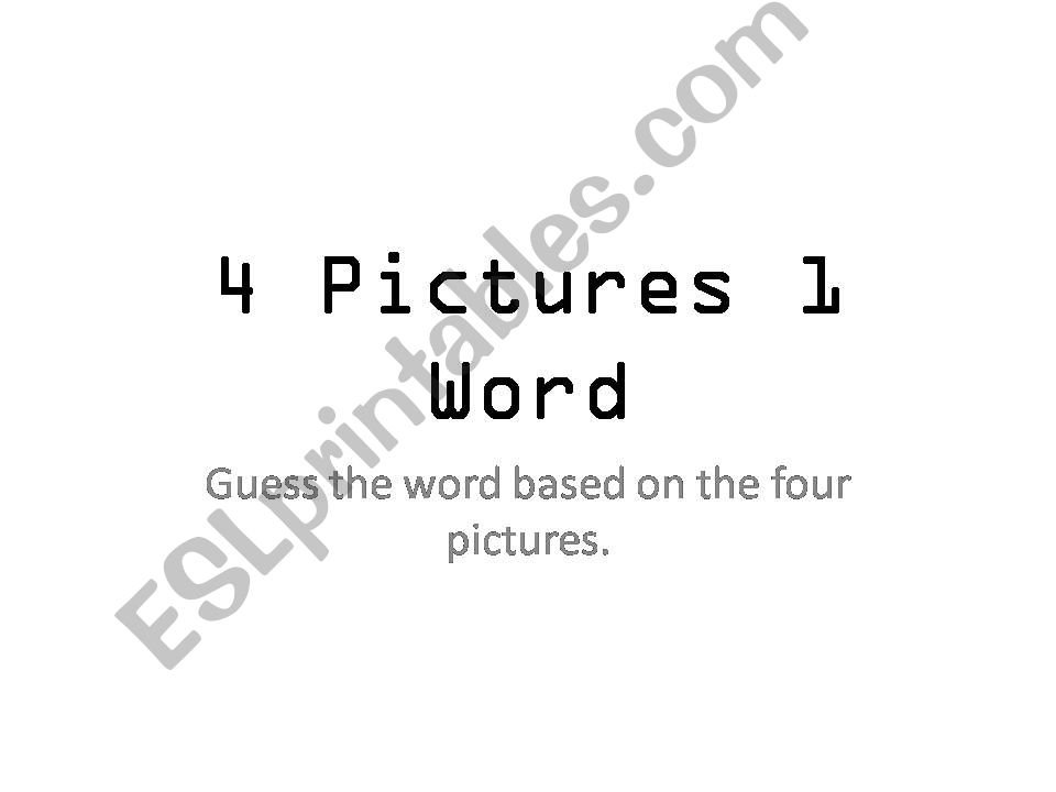 4 Pictures 1 Word: Outdoor Activities/Hobbies