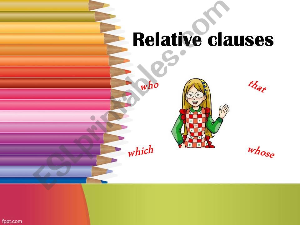 Relative clause part I powerpoint
