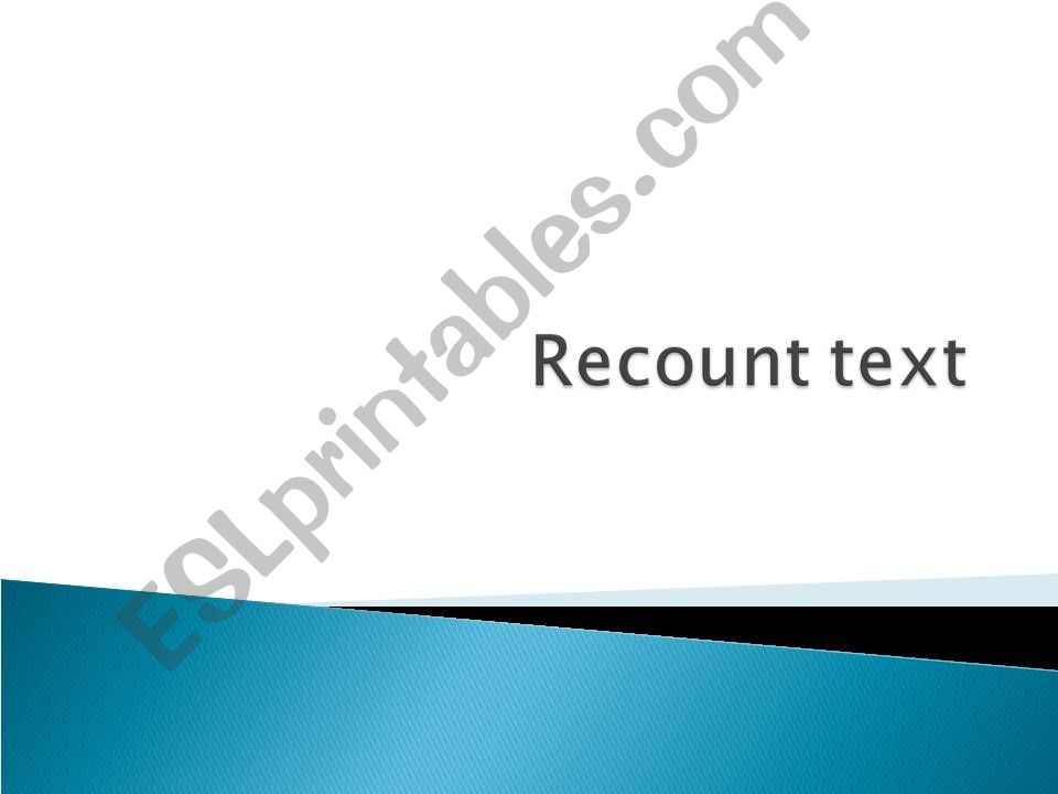 recount text powerpoint