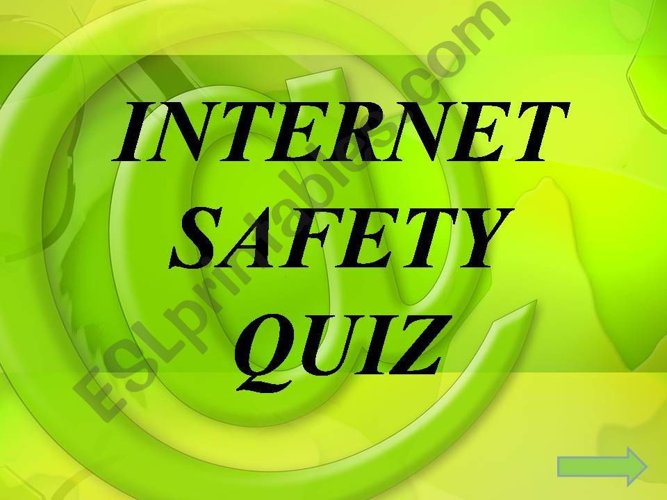 Internet Safety Quiz powerpoint