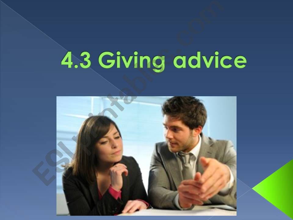 Giving advice powerpoint