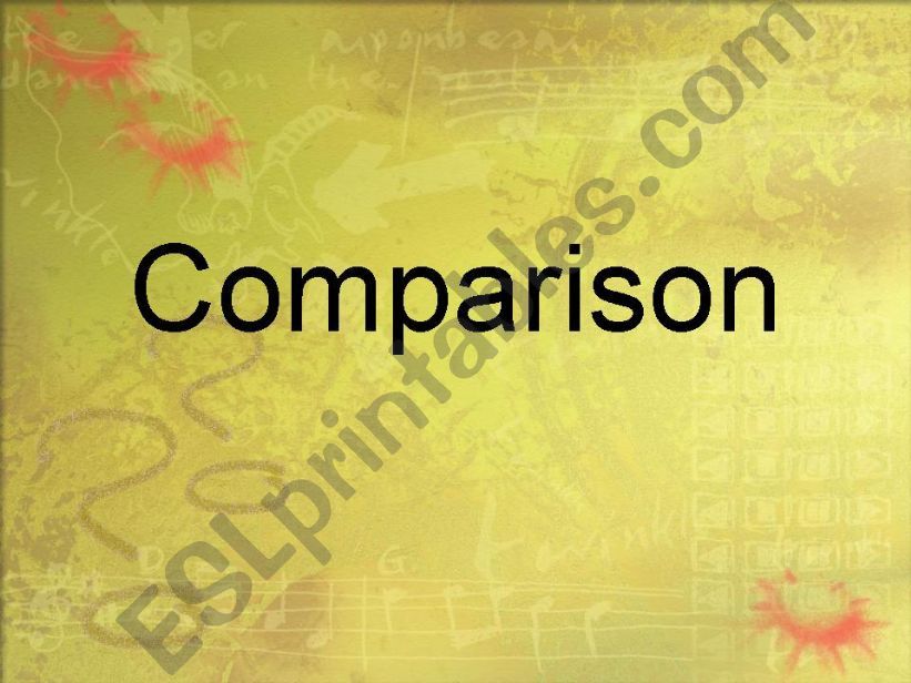 Comparison powerpoint