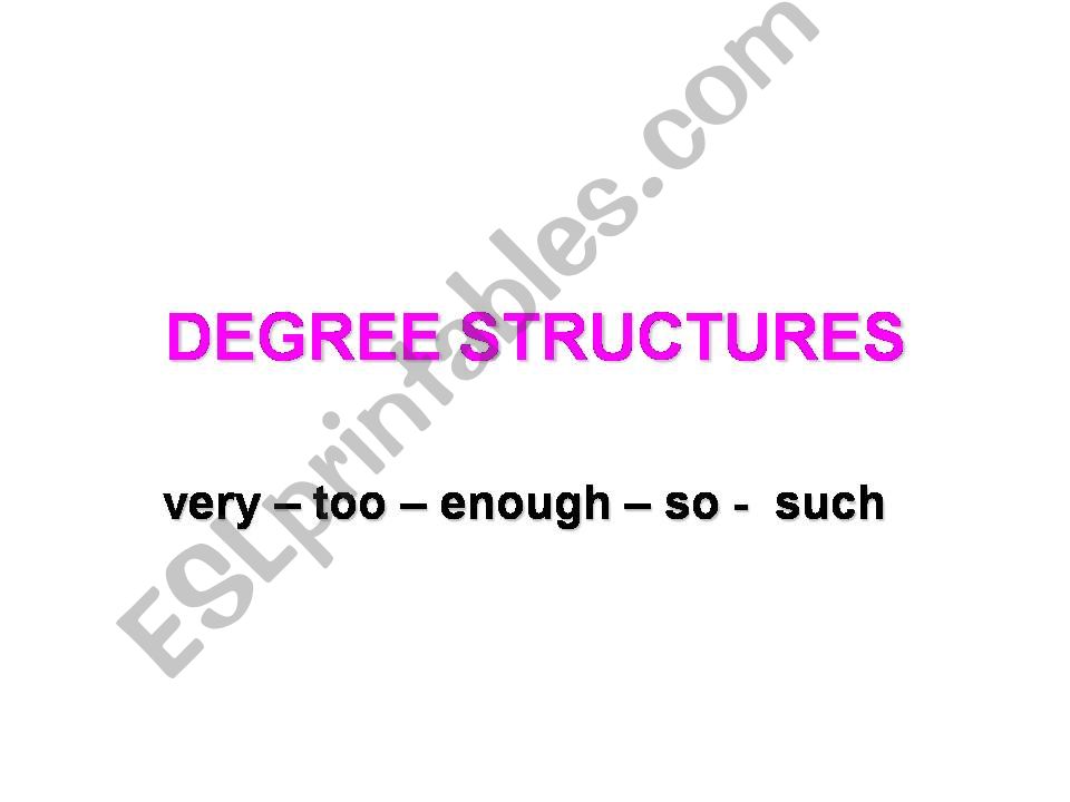 DEGREE STRUCTURES powerpoint