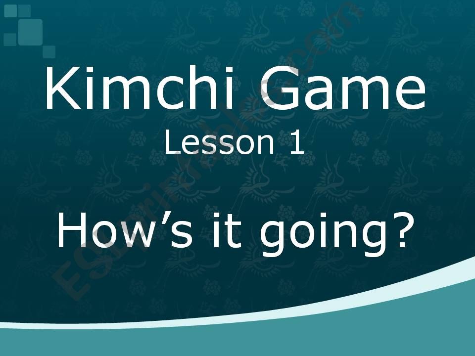 Kimchi game powerpoint