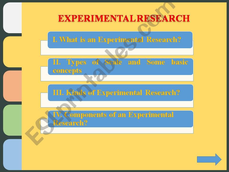 experimental research powerpoint