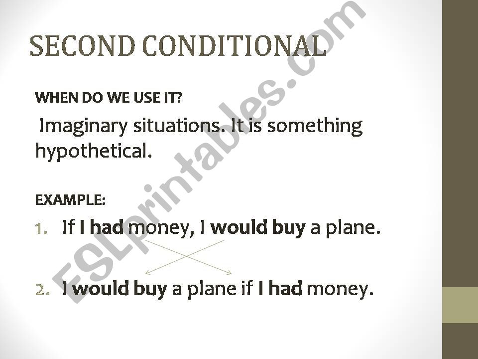 second conditional powerpoint