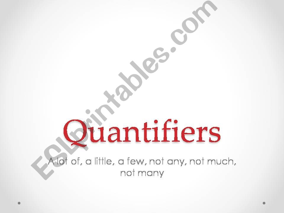 quantifiers powerpoint
