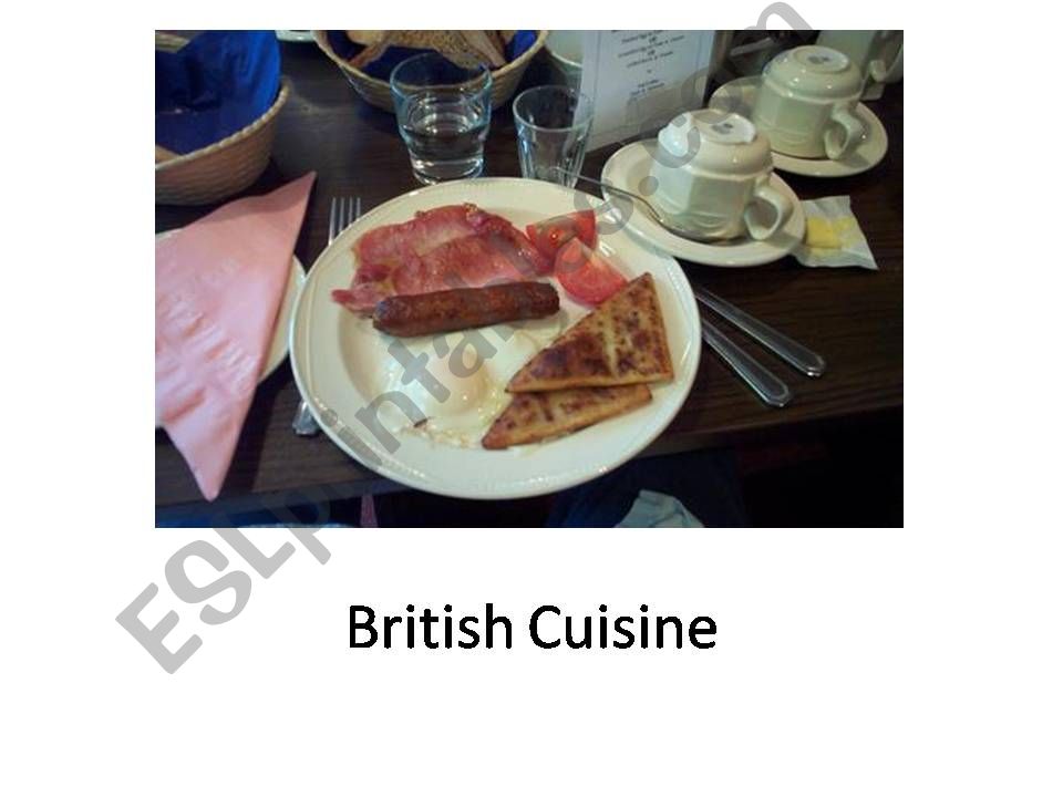 British cuisine powerpoint