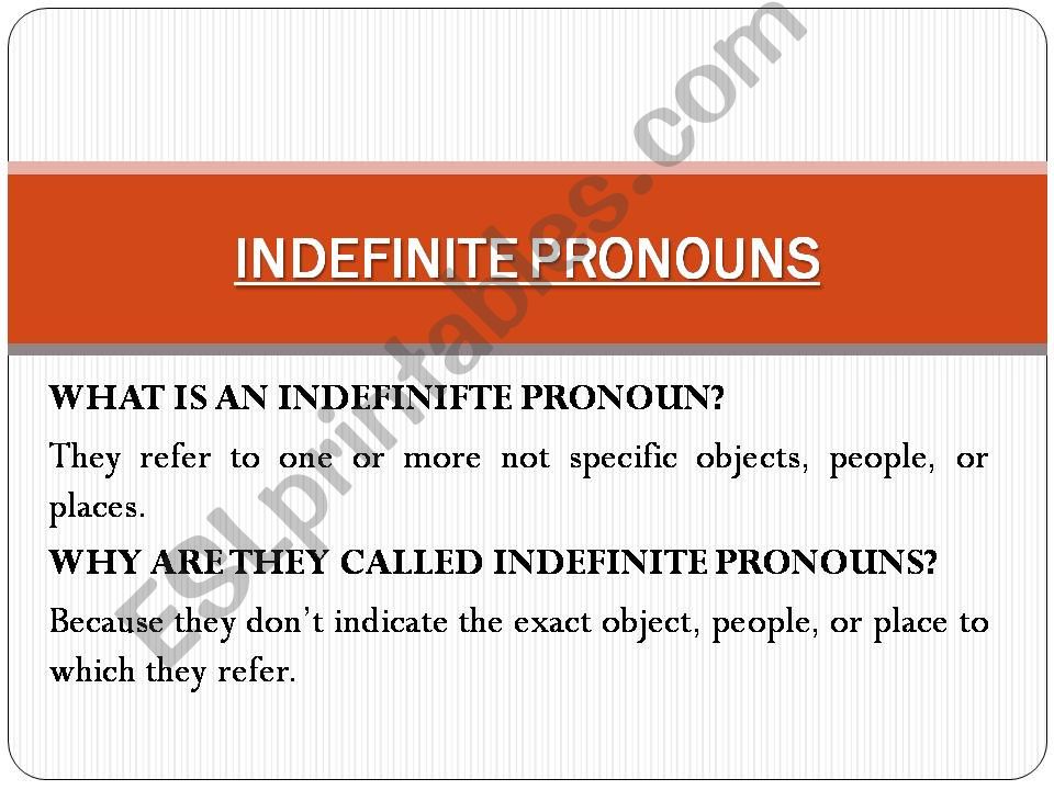 indefinite pronouns powerpoint