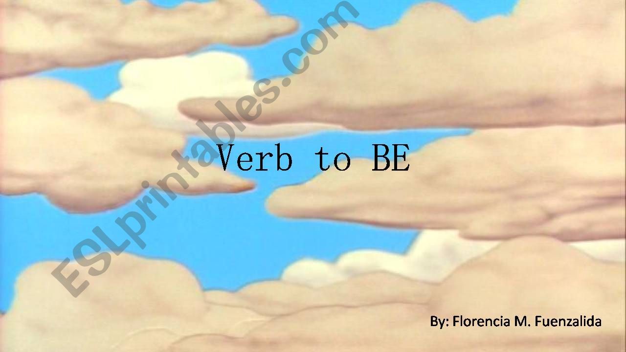 Verb to be powerpoint