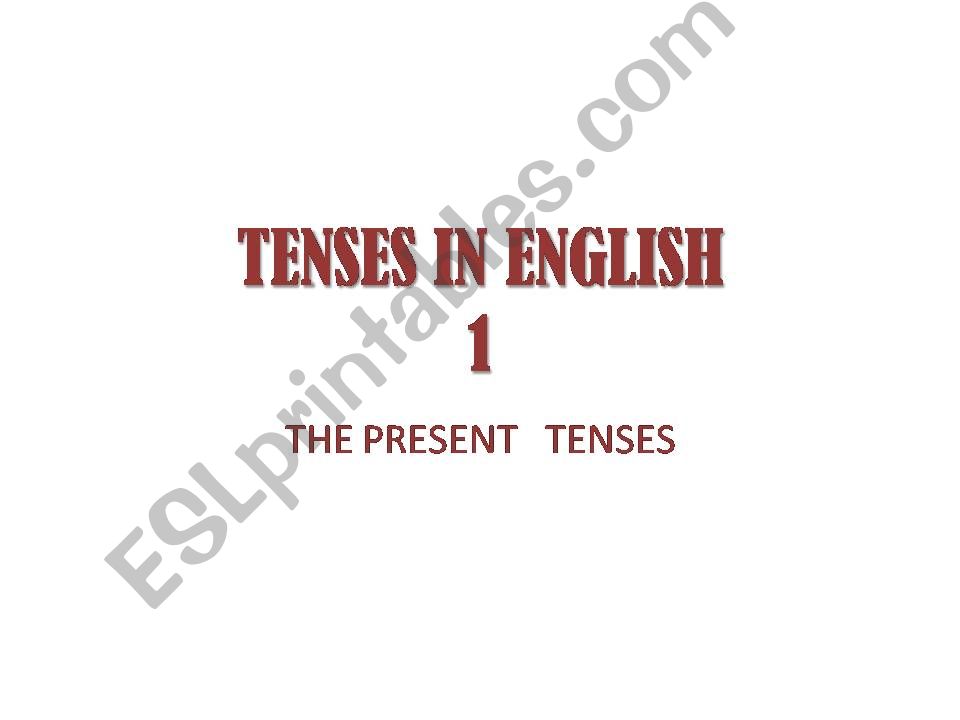present tenses  simple and continuous (grammar / talking / exercises)