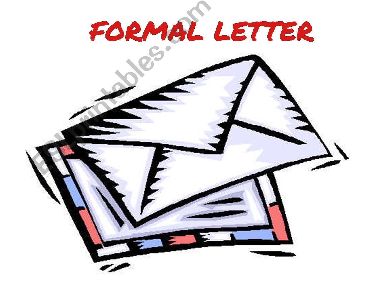 Formal letter powerpoint