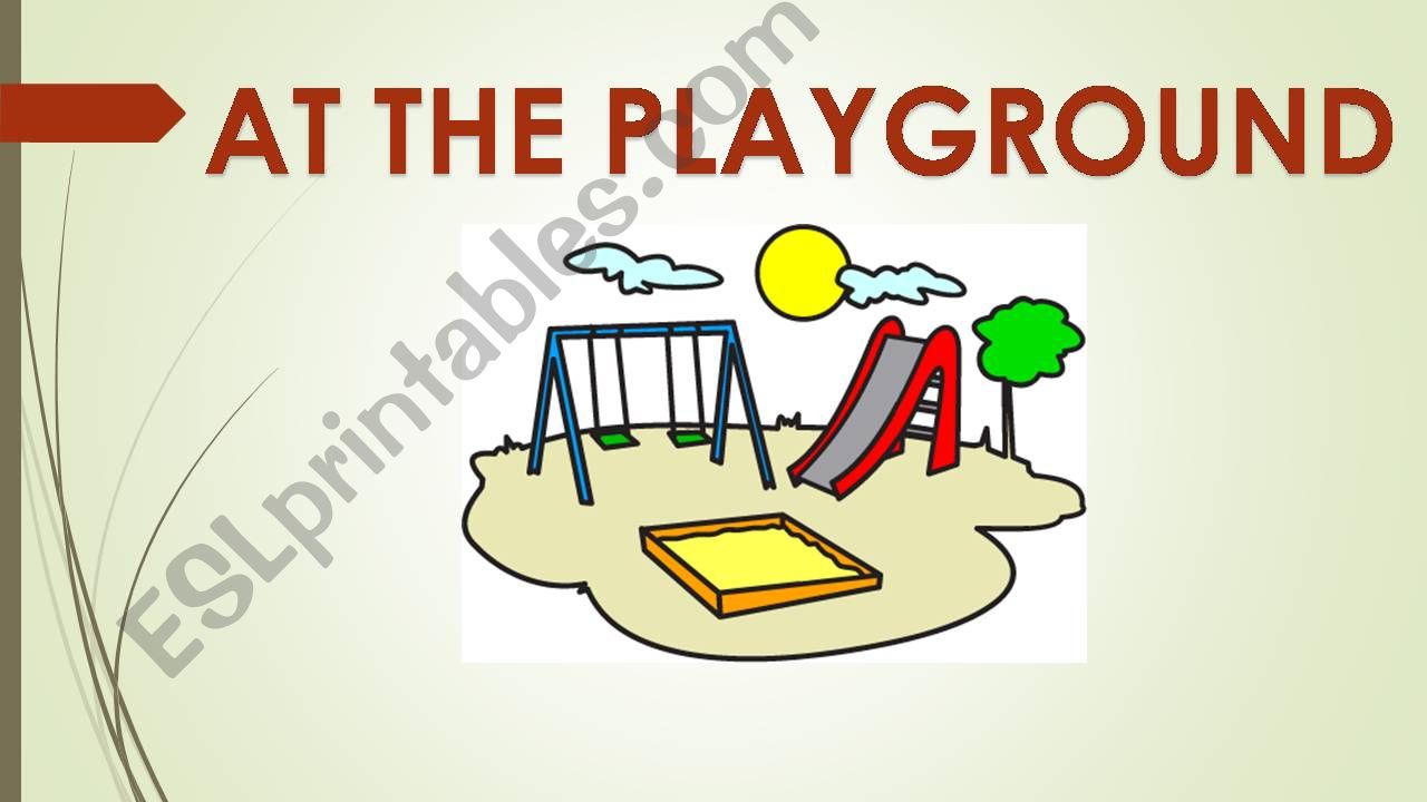 At the playground powerpoint