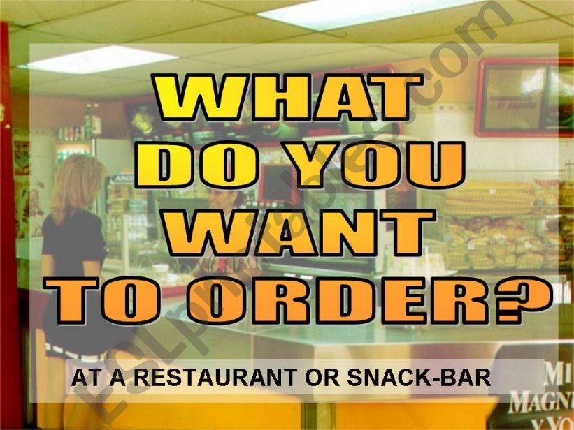 What do you want to order? powerpoint