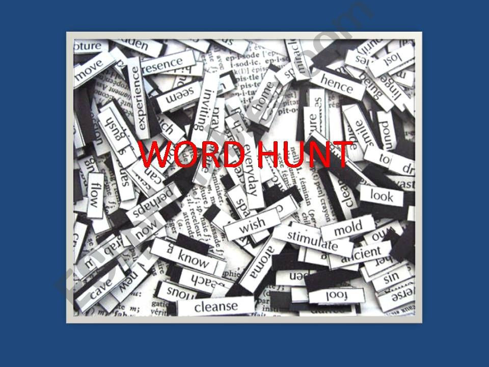 word hunt powerpoint