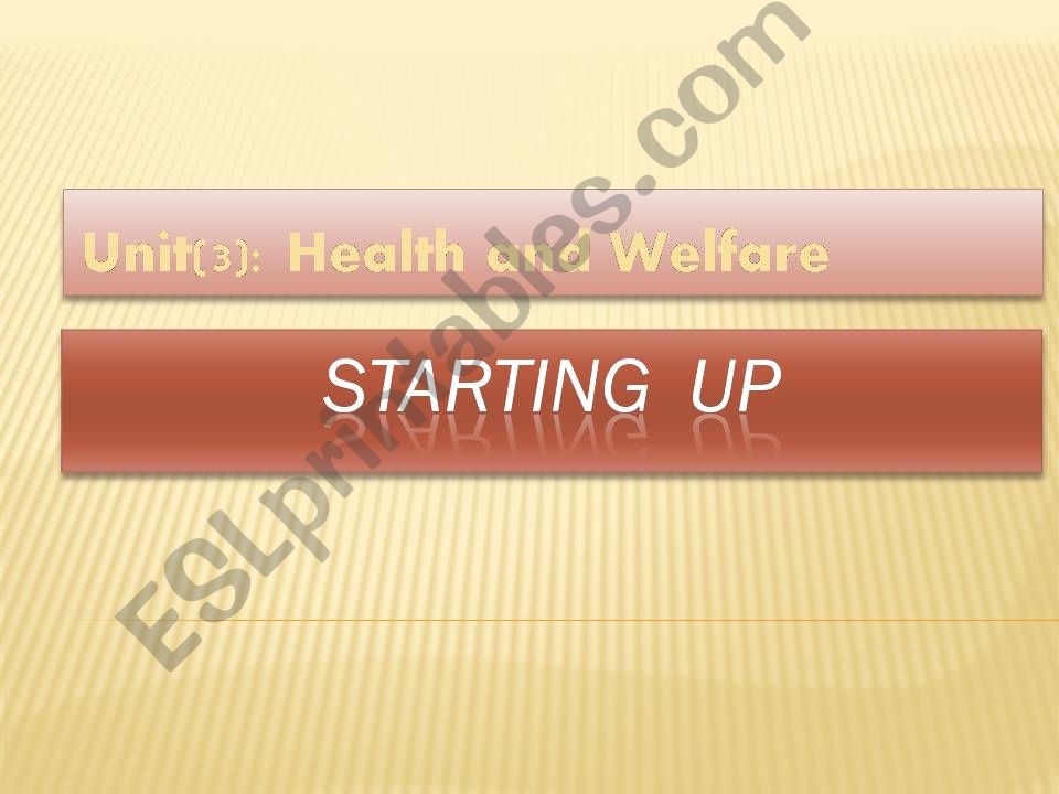 health and welfare powerpoint