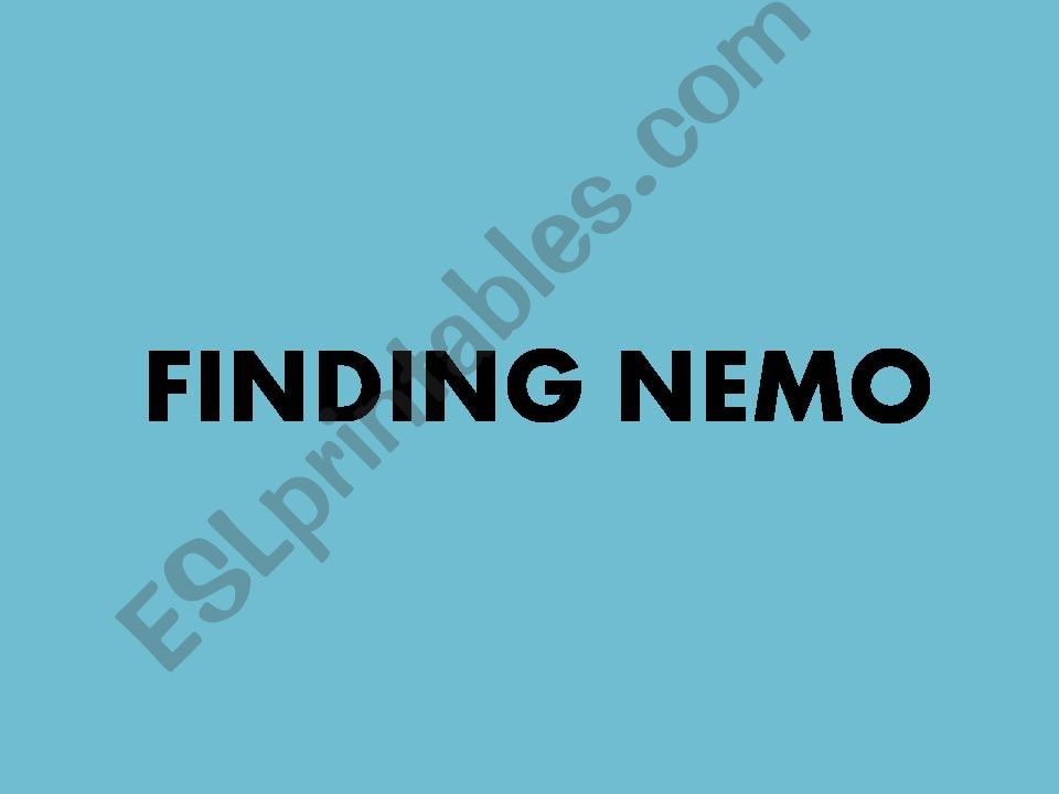 Finding Nemo powerpoint