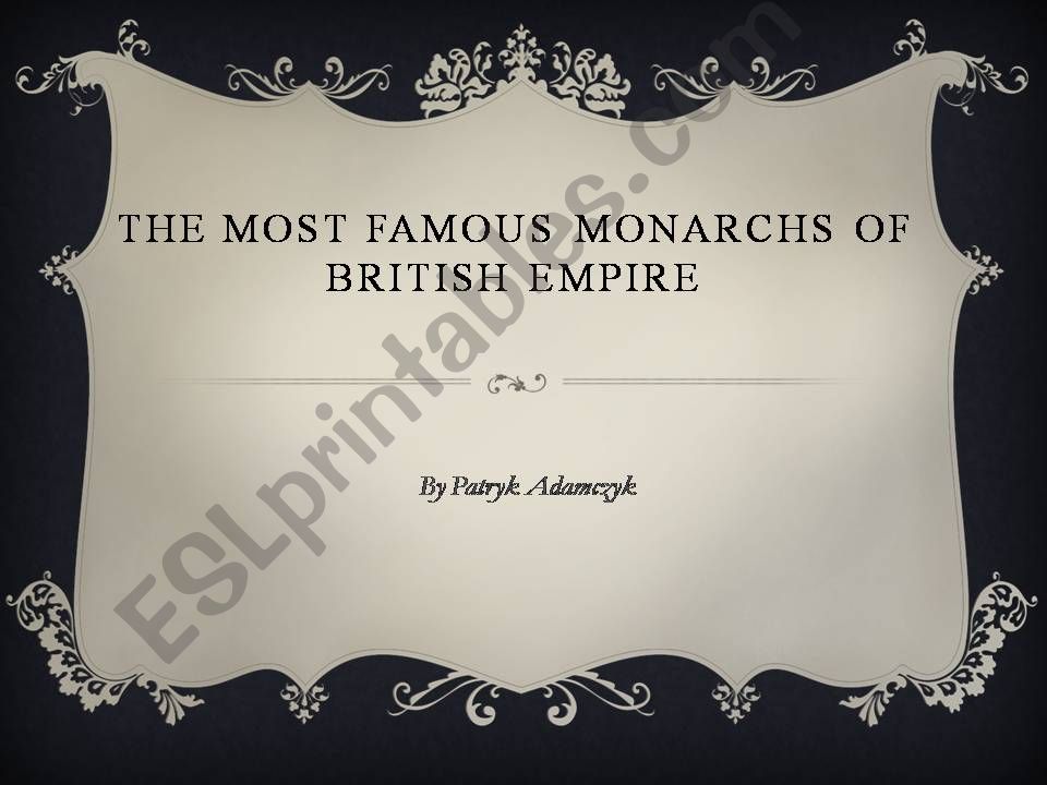 Monarchs of the British Empire