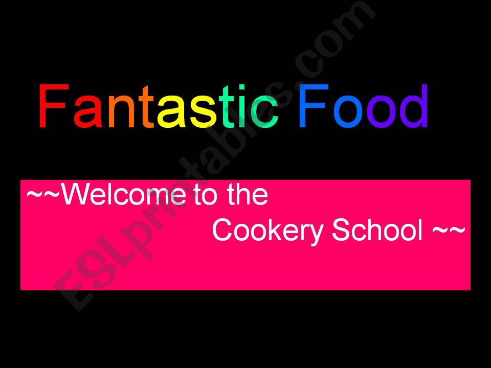 Fantastic food (guessing vocabulary game)