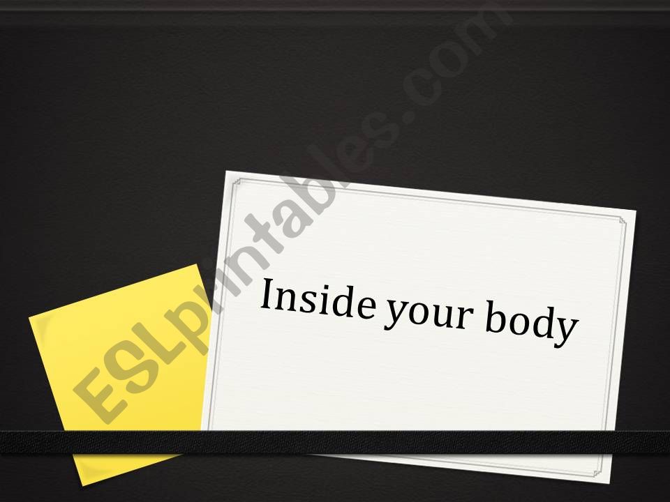 Inside your body powerpoint