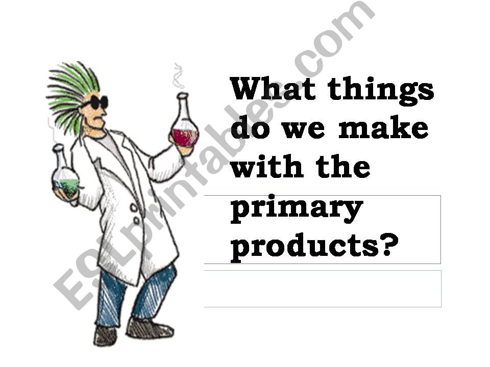 Primary products powerpoint