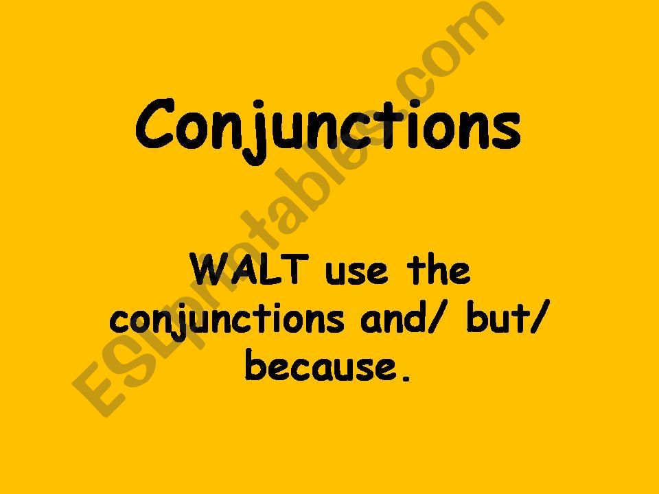 conjunctions powerpoint