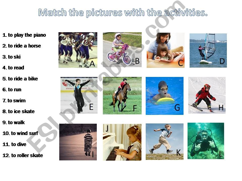 match the actions powerpoint