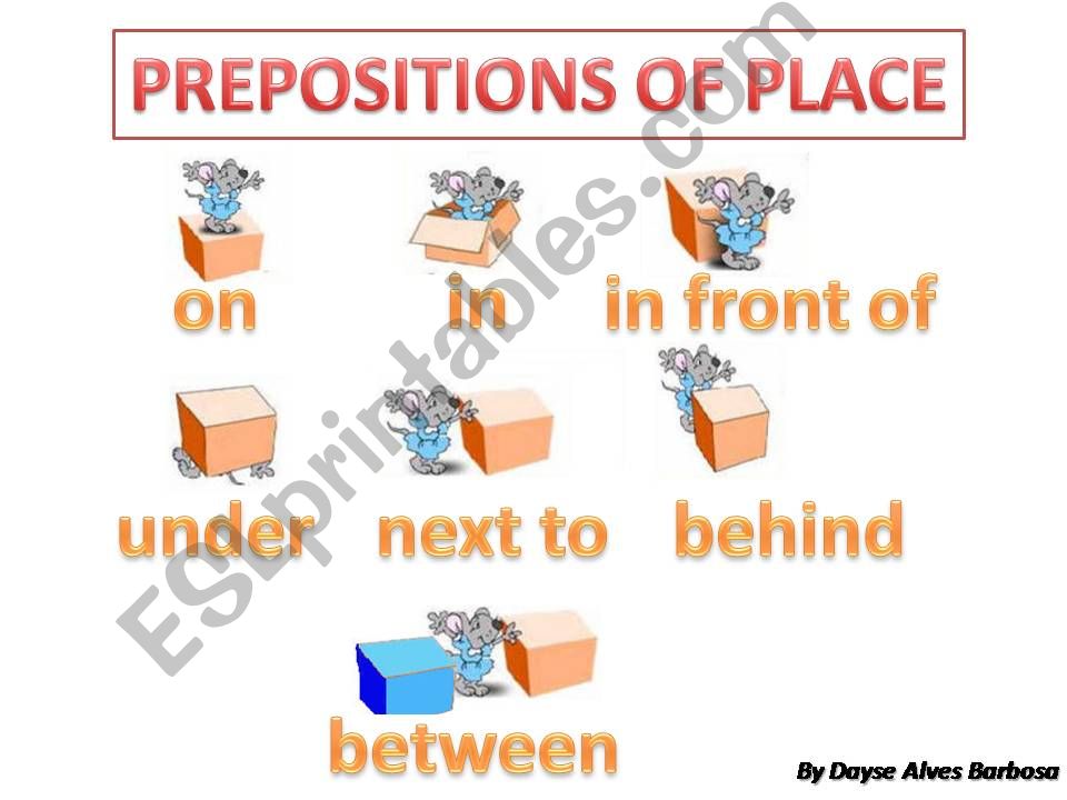 Prepositions of Place powerpoint