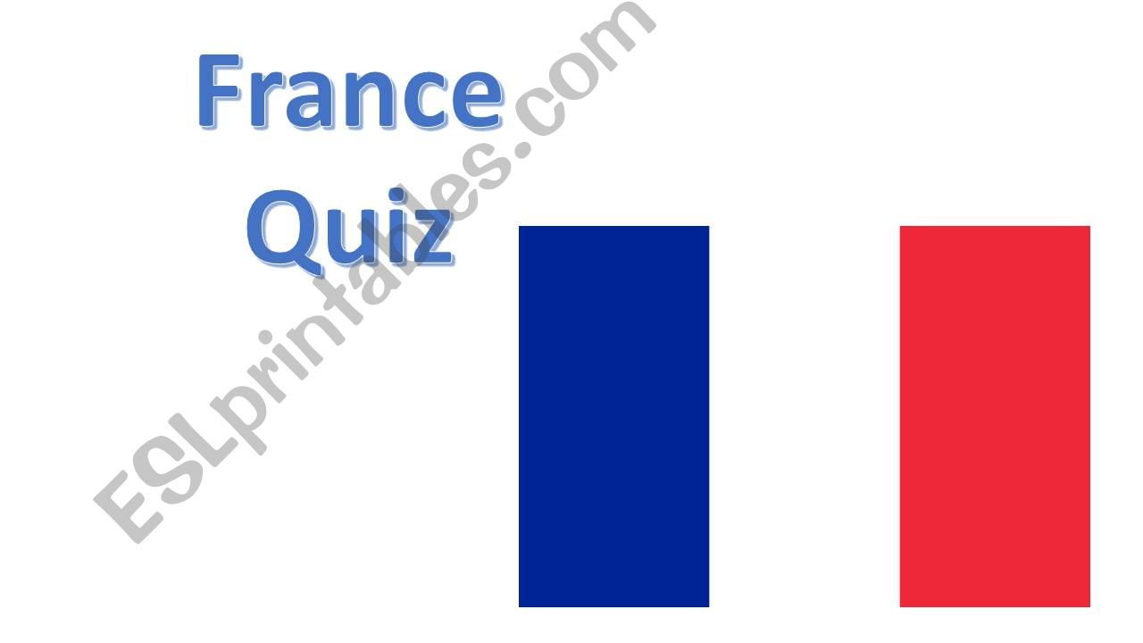 France Quiz powerpoint