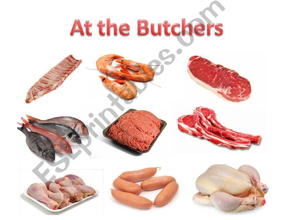 at the butchers powerpoint