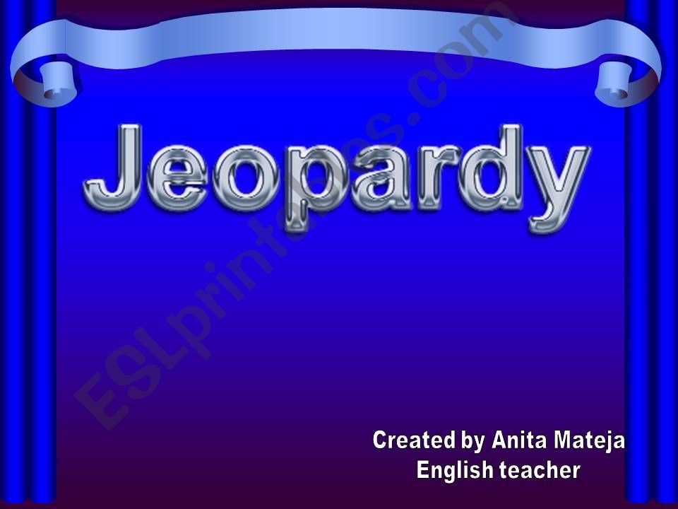 Jeopardy (beginners) powerpoint