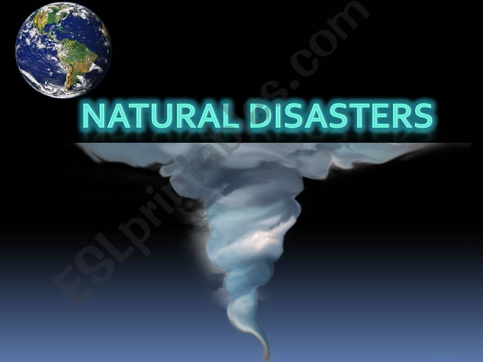 Natural Disasters Vocabulary powerpoint