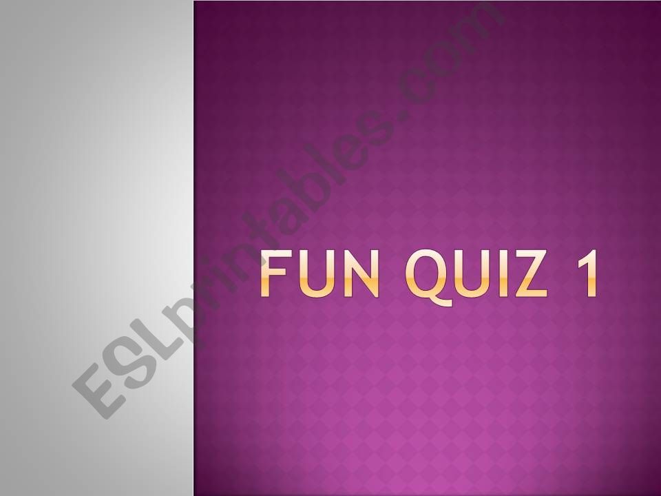 fun quiz powerpoint