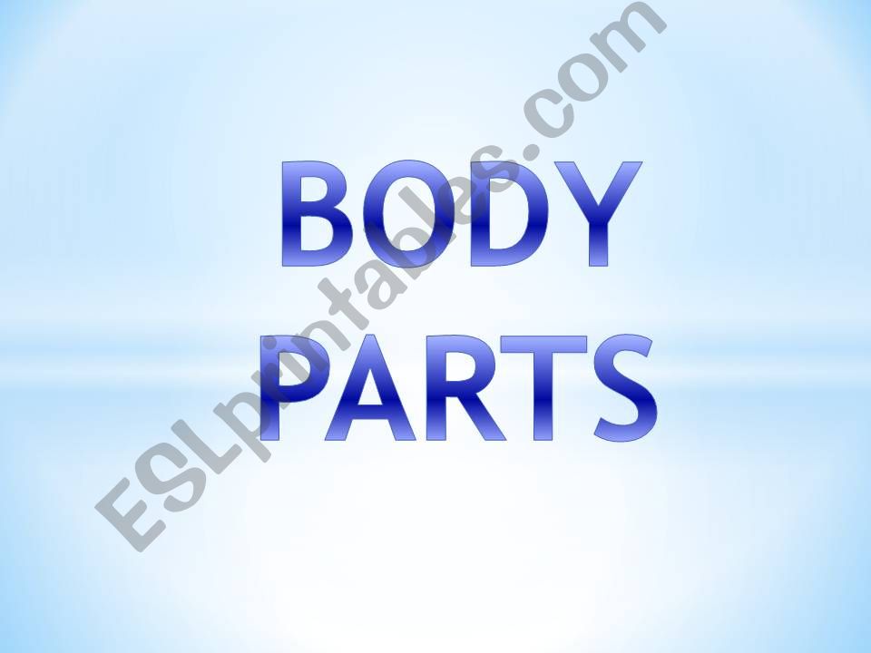 Body parts presentation powerpoint