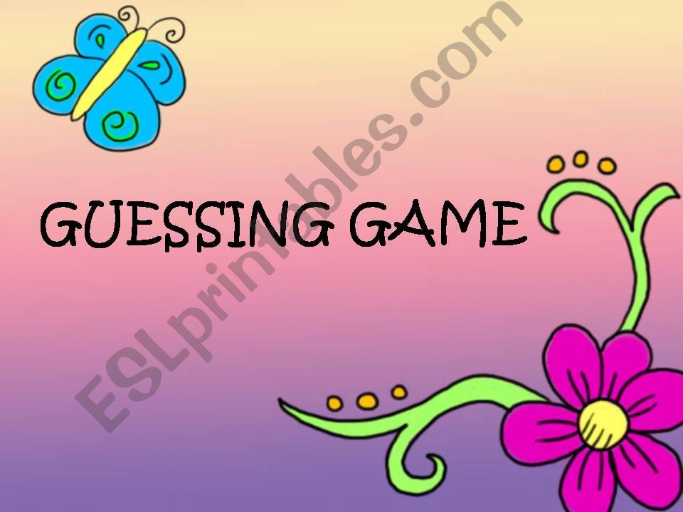 guessing game powerpoint