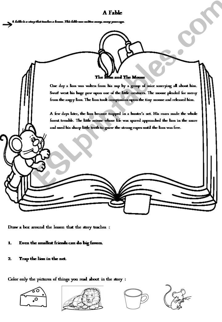 The Mouse and The Lion powerpoint