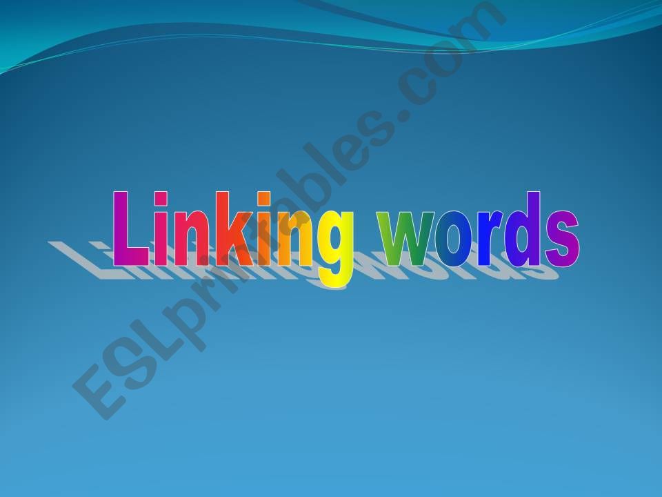 linking words powerpoint