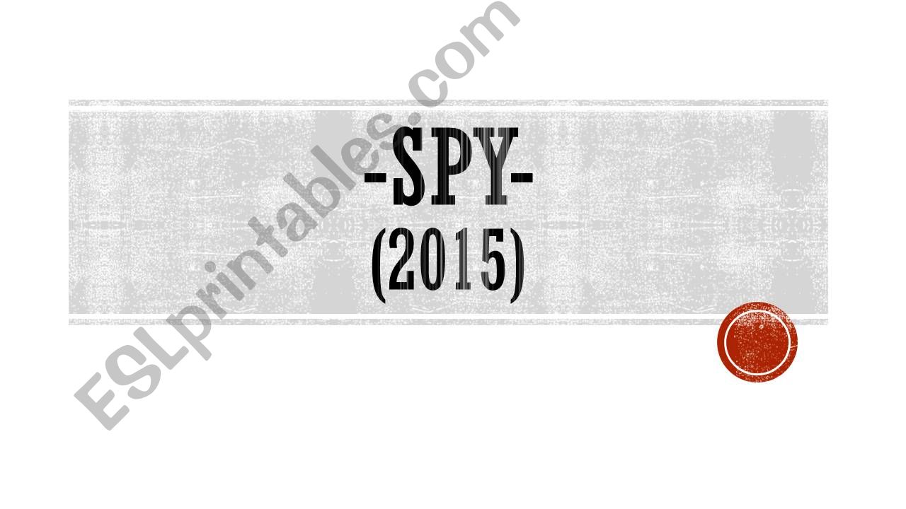 Spy powerpoint