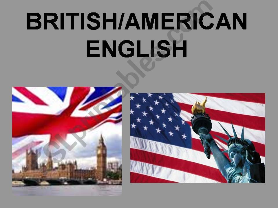 British English vs American English game