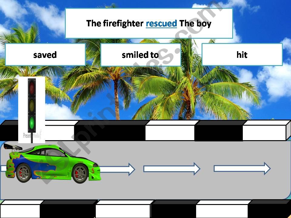 car racing powerpoint