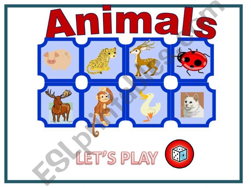 Type of animal Game powerpoint