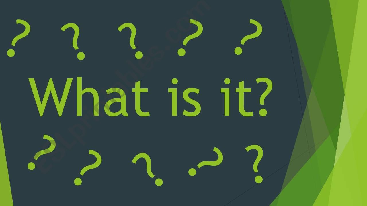 Toys - What is it? powerpoint
