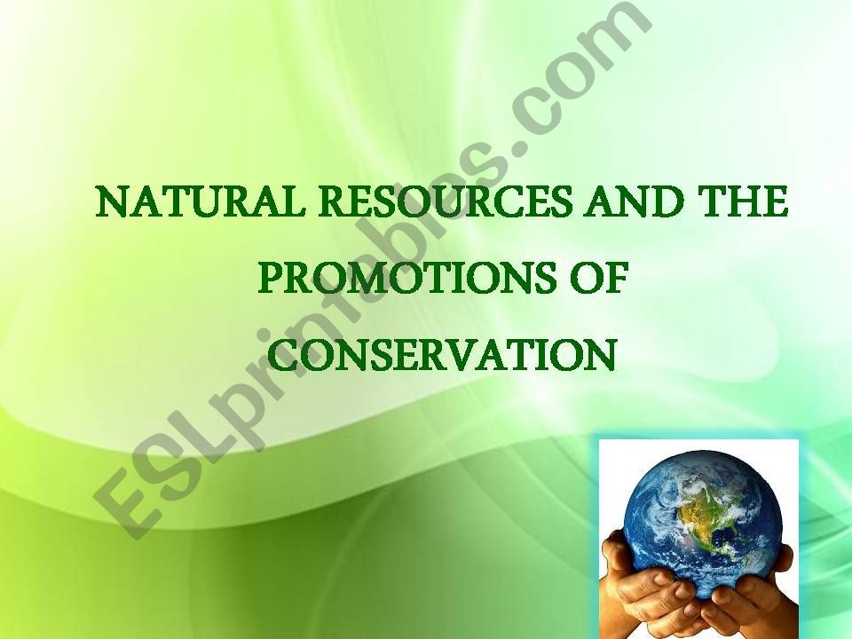 Natural Resources powerpoint