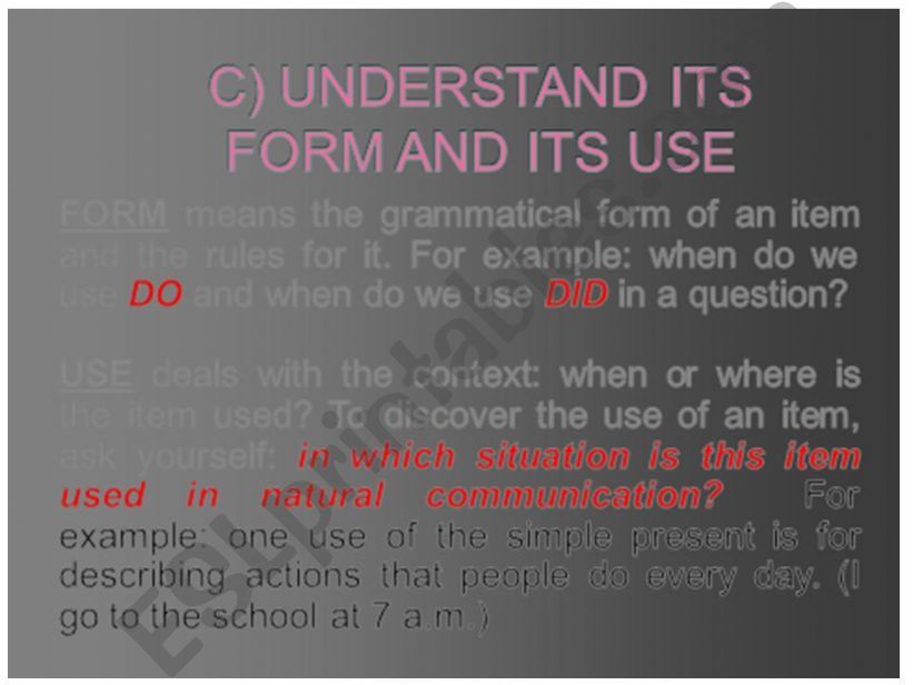 Teaching Grammar powerpoint